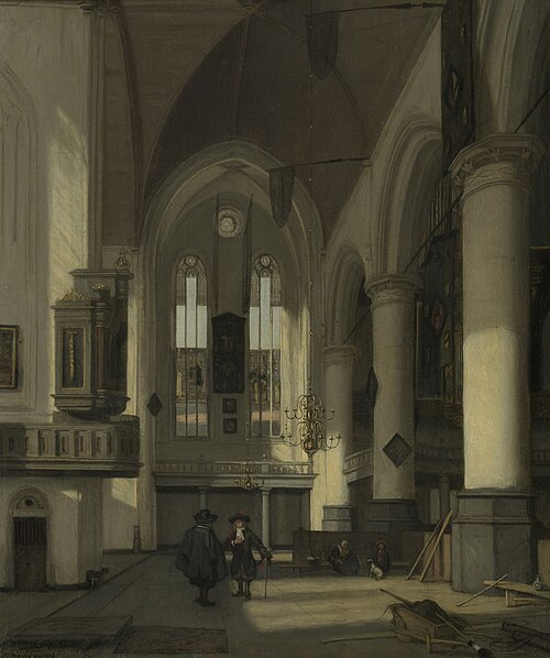 Church interior, 1680, Emanuel de Witte