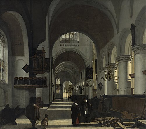 Interior of a Church, 1668, Emanuel de Witte