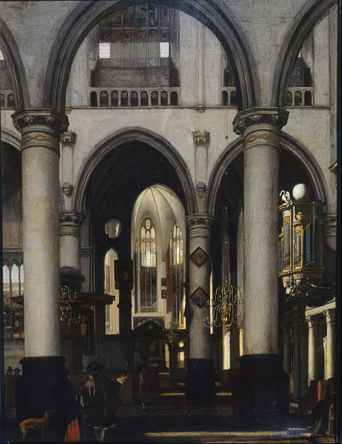View of a church Interior, 1650, Emanuel de Witte