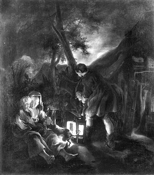 Ruhe auf der Flucht (zugeschrieben), 1654, Emanuel de Witte