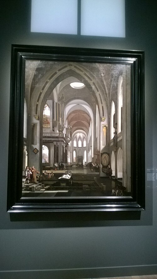 Interior of a Catholic Church, 1670, Emanuel de Witte