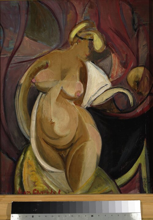 Nude woman – Butterflies, 1919, Leon Chwistek
