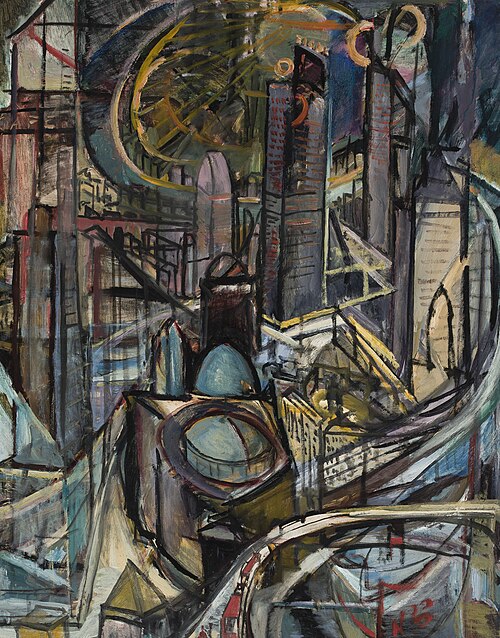 Miasto fabryczne, 1920, Leon Chwistek