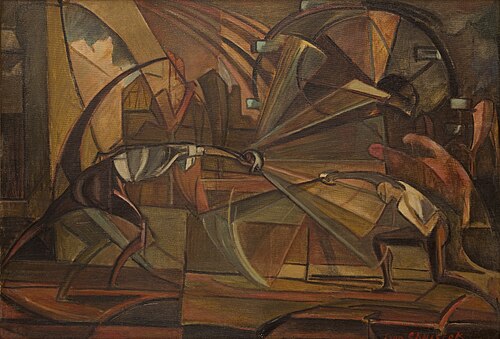 Fencing Match, 1919, Leon Chwistek