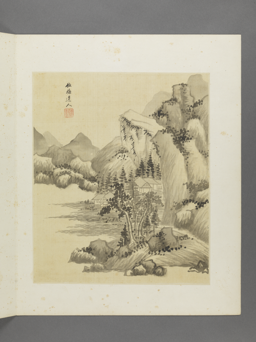 王鉴仿古山水册, , Wang Jian