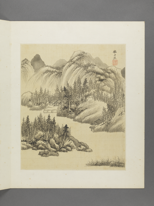 王鉴仿古山水册, , Wang Jian