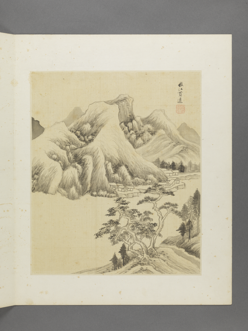 王鉴仿古山水册, , Wang Jian