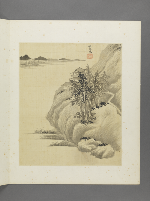 王鉴仿古山水册, , Wang Jian