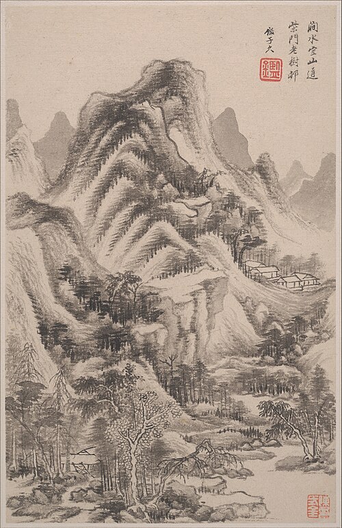 Landscapes in the styles of old masters, 1668, Wang Jian