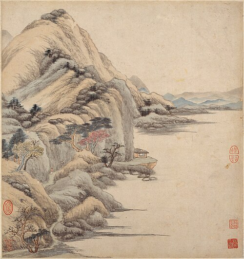 Landscapes in the styles of ancient masters, 1649, Wang Jian