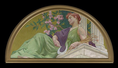 Muse of Agriculture, 1893, Henry Siddons Mowbray