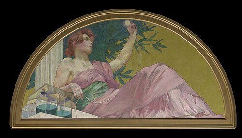 Muse of Electricity, 1893, Henry Siddons Mowbray