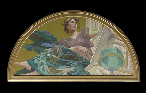Muse of Astronomy, 1893, Henry Siddons Mowbray
