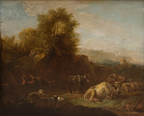 Landscape with Animals and a Shepherd, , Nicolaes Pieterszoon Berchem