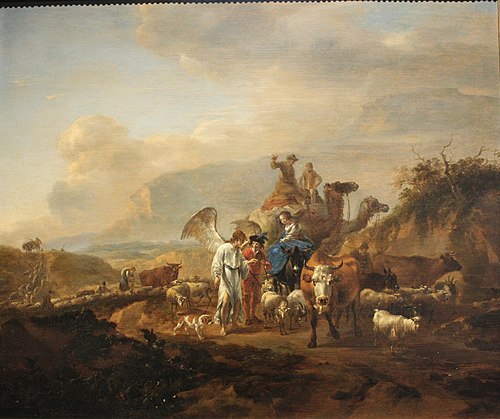 Le Retour de Tobie, 1675, Nicolaes Berchem
