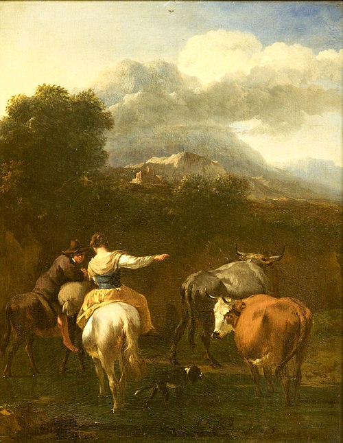 Shepherd and Shepherdess, 1650, Nicolaes Berchem