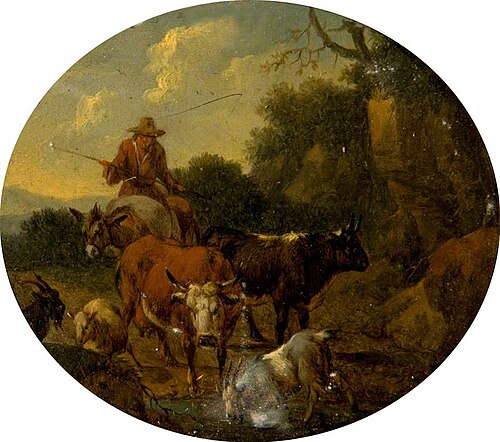 Landscape with Cattle, 1650, Nicolaes Berchem