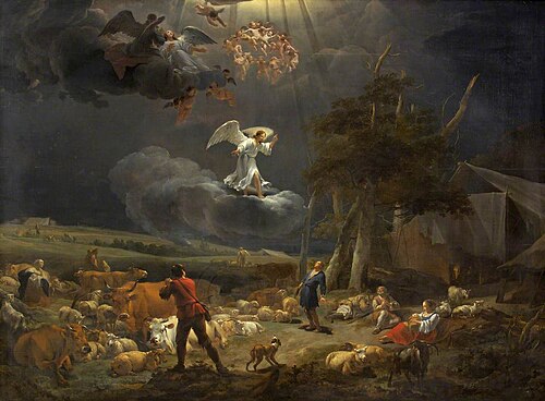 The Annunciation to the Shepherds, 1656, Nicolaes Berchem