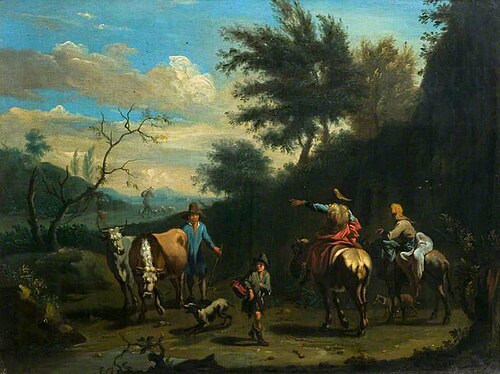 Landscape with Figures and Cattle, , Nicolaes Pieterszoon Berchem