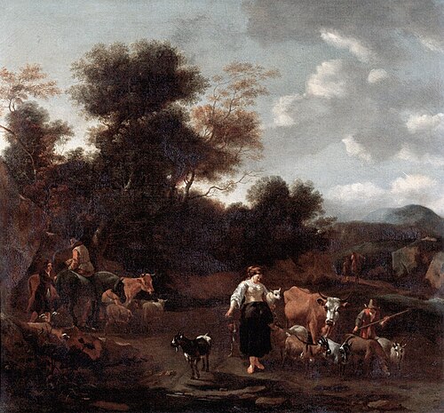 Landscape with Figures and Animals, , Nicolaes Berchem