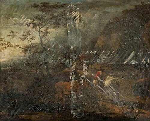 Landscape with Cattle and Figures on a Mountain Path, , Nicolaes Pieterszoon Berchem