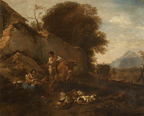 Pastoral Landscape, , Nicolaes Berchem