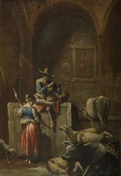 A Musician, , Nicolaes Pieterszoon Berchem