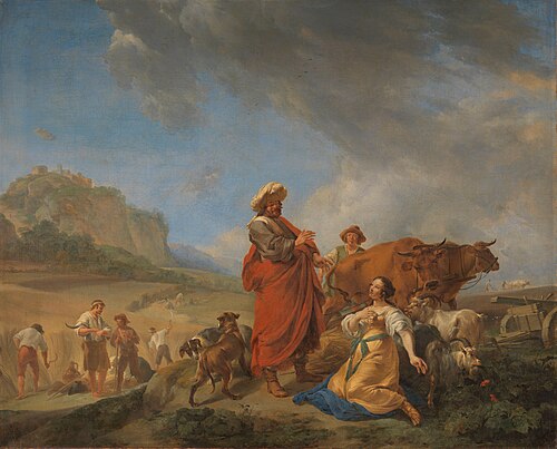 Ruth and Boas, 1645, Nicolaes Pieterszoon Berchem