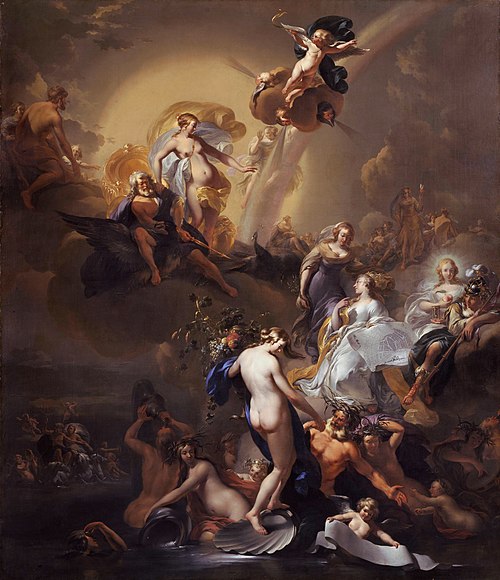 Allegory on the Expansion of Amsterdam, 1663, Nicolaes Pieterszoon Berchem