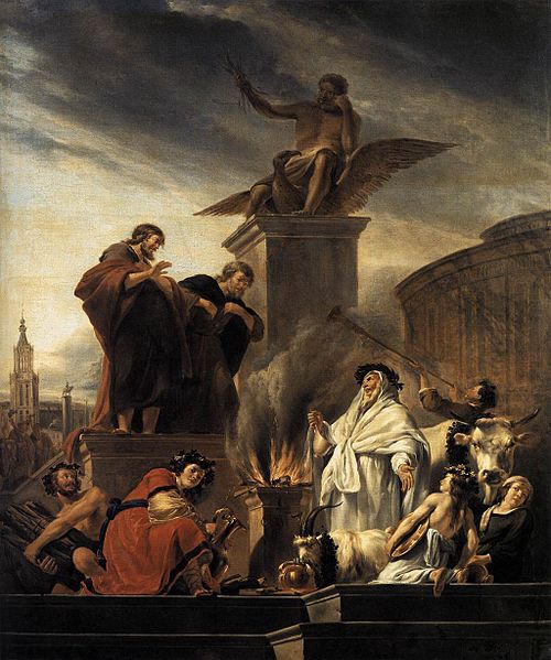 Paul et Barnabé à Lystre, 1650, Nicolaes Berchem