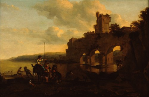 Paysage fluvial, 1642, Nicolaes Berchem