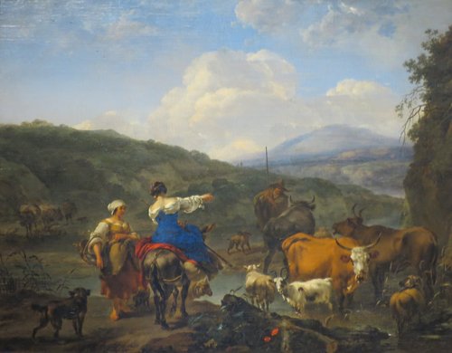 Cattle at a Watering Place, 1659, Nicolaes Pieterszoon Berchem
