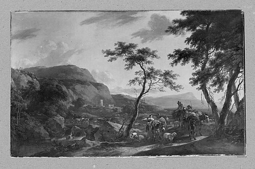 Paysage italianisant, 1635, Nicolaes Berchem