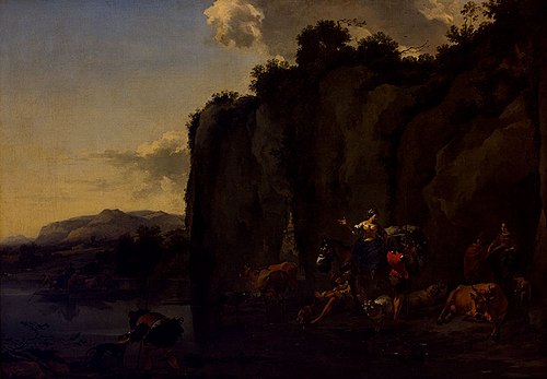 Italian Scene, 1650, Nicolaes Pieterszoon Berchem