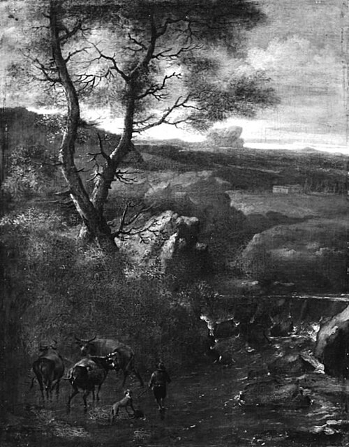 A Landscape with Cattle, 1659, Nicolaes Berchem