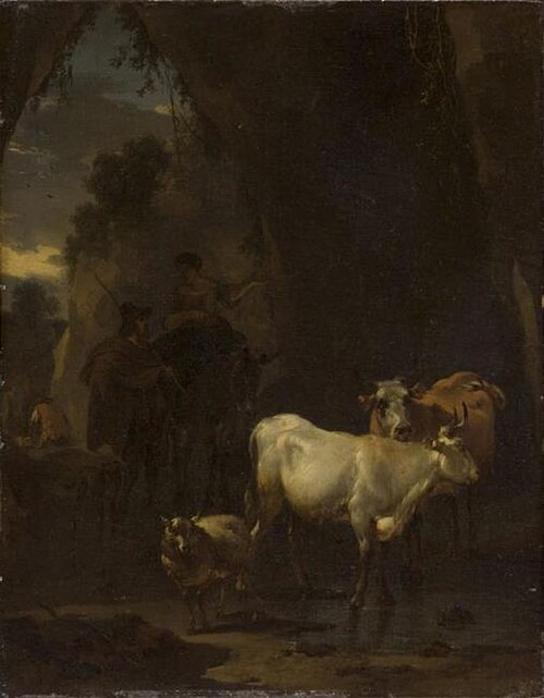A Shepherd and a Shepherdess with Animals, 1660, Nicolaes Pieterszoon Berchem