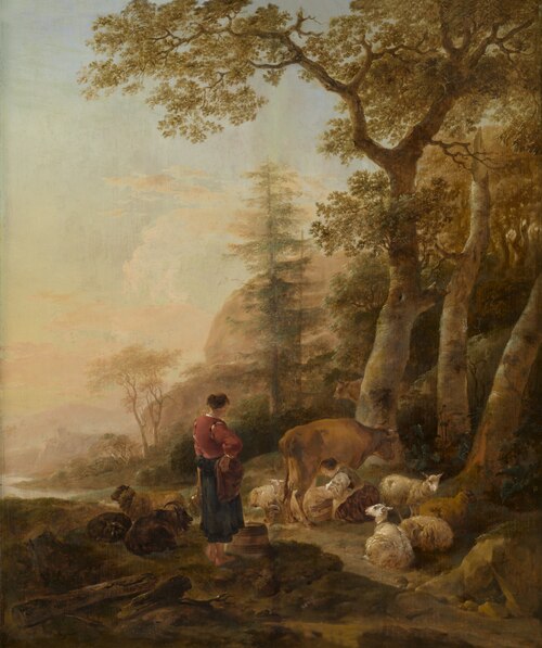Italian Landscape, 1645, Nicolaes Pieterszoon Berchem