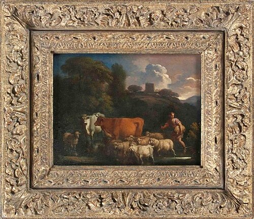 Italianate landscape, 1671, Nicolaes Pieterszoon Berchem