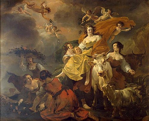 Rape of Europa, 1649, Nicolaes Pieterszoon Berchem