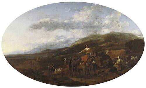 Gipsies and their Flocks, 1661, Nicolaes Pieterszoon Berchem