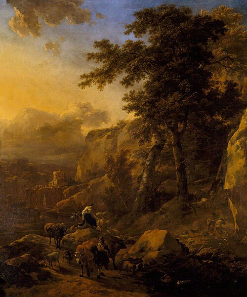 Landscape with Herdsmen, 1655, Nicolaes Pieterszoon Berchem