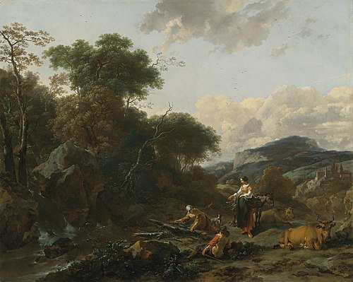 Landscape with Figures, 1657, Nicolaes Pieterszoon Berchem