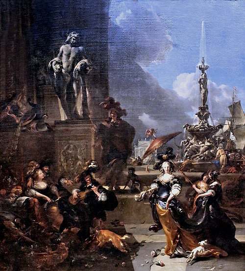 Concert sur la place publique, 1669, Nicolaes Berchem