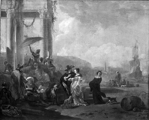 Italian Harbor, 1670, Nicolaes Berchem