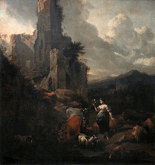 Mountain Scene, 1670, Nicolaes Berchem