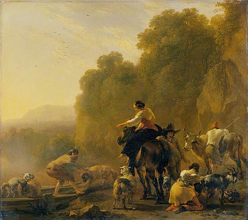 The Ferry Boat, 1673, Nicolaes Pieterszoon Berchem
