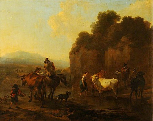 The Ford, 1657, Nicolaes Berchem