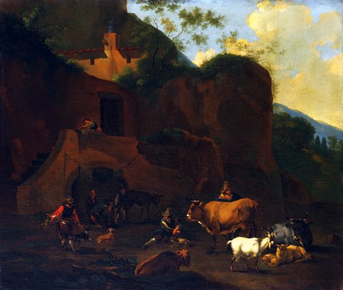 Peasants and Cattle, 1651, Nicolaes Pieterszoon Berchem