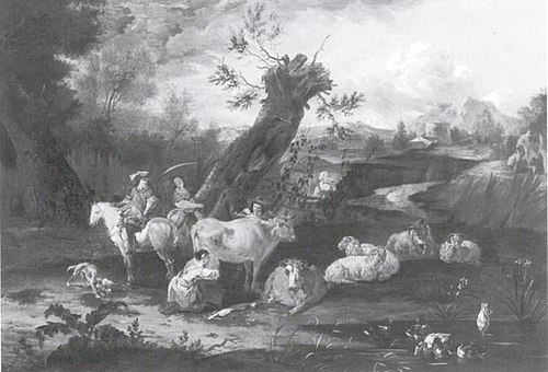 Landscape with Cattle, 1665, Nicolaes Pieterszoon Berchem