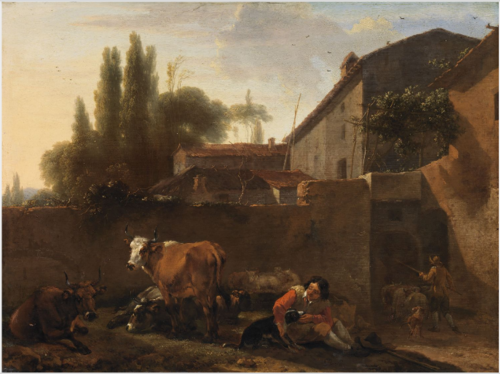 An Italian Farmhouse, , Nicolaes Pieterszoon Berchem